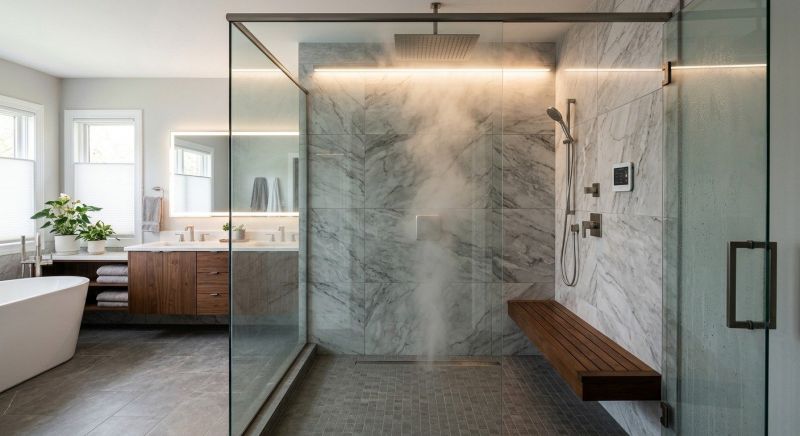 Granite Shower Installation in Dacula, GA